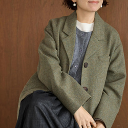大人が着たいお洒落なウールコート　ミドル丈コート　　191205-13 15枚目の画像