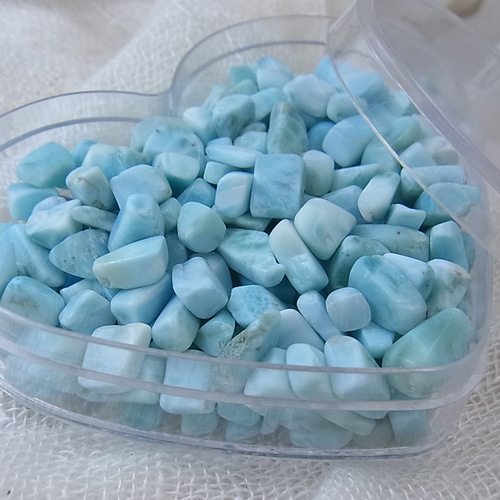 希少石】高品質 ラリマー さざれ石 浄化用75g お守り 天然もの