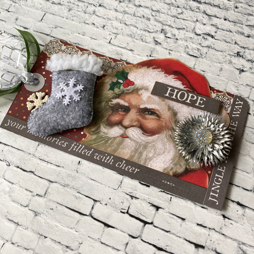 アンティーク調　サンタクロース　フォトフレーム アンティーク調サンタクロースフォトフレーム