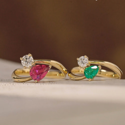 クリスマス限定「ルビーとエメラルド」ダイヤモンド SV925シルバー