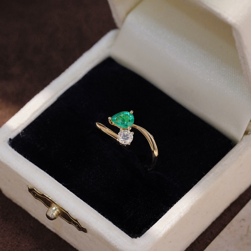 クリスマス限定「ルビーとエメラルド」ダイヤモンド SV925シルバー