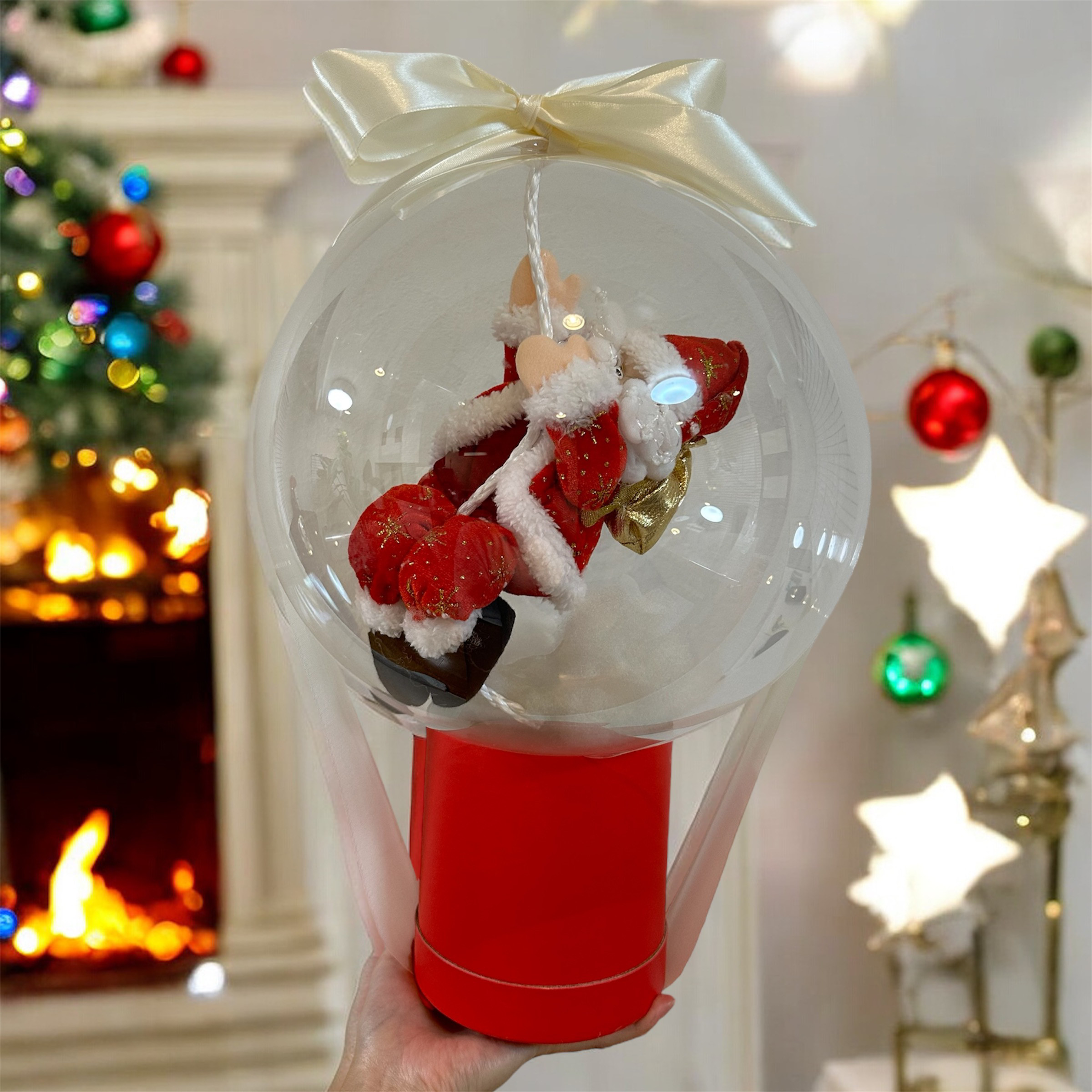 バブルバルーン【サンタクロース】クリスマスギフト バルーンギフト クリスマスプレゼント