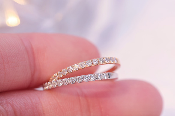 天然ダイヤモンドエタニティリング