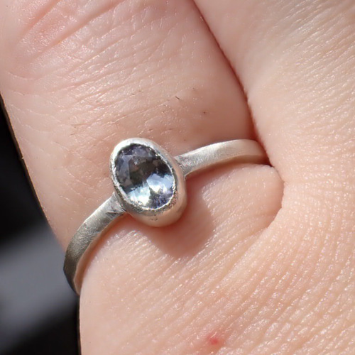 異名つきタンザナイト】マーメイド・タンザナイト・シルバーリング