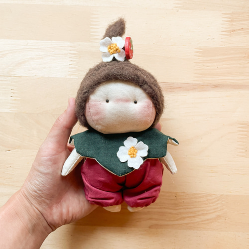 布ドール チャーム ぬいぐるみ 着せ替え人形 babu-31いちご