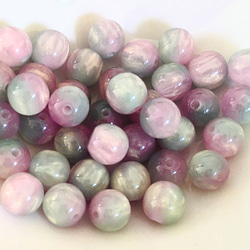 グラデーション ビーズ パープル 8㍉ 20個 パーツ 4枚目の画像