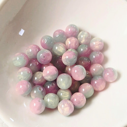 グラデーション ビーズ パープル 8㍉ 20個 パーツ 3枚目の画像