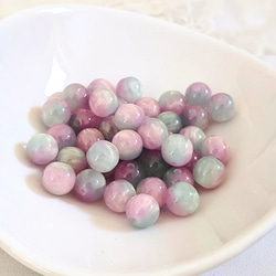 グラデーション ビーズ パープル 8㍉ 20個 パーツ 1枚目の画像