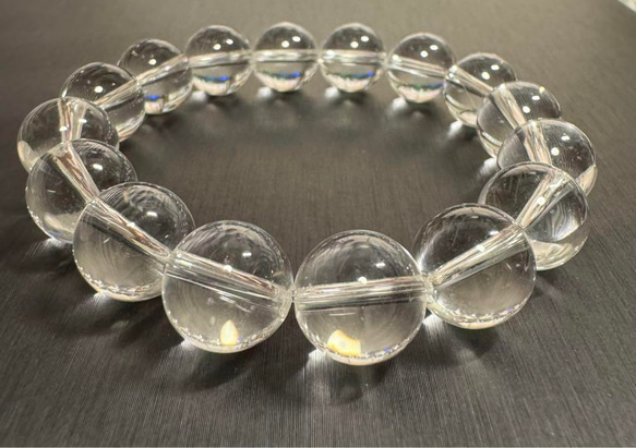 高品質 透明度抜群 水晶 12mm ブレスレット 天然石 ブレスレット