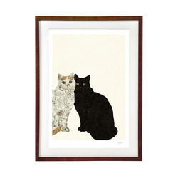 黒猫（美人画・A2サイズ） 黒猫（美人画・A2サイズ） 絵画 美しき艶めき 通販 3822512｜Creema