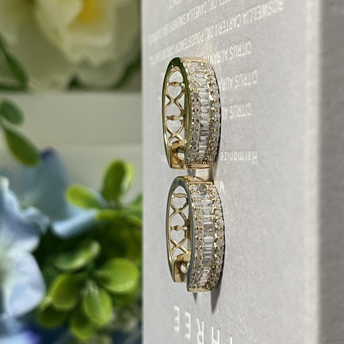 ダイヤモンドピアス K18 新品 ピアス（その他） Aurora Jewelry 通販  