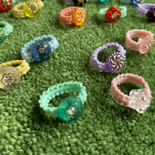 ヘアゴム H31 マザーガーデン ユニコーン コイルヘアゴム 3個セット / Mother garden