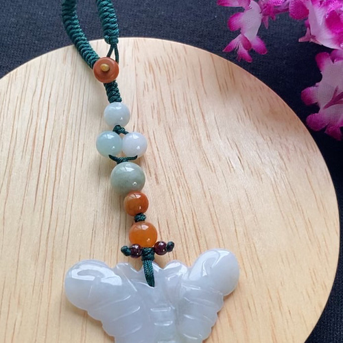 翡翠 天然石 ヒスイ 翡翠 彫刻 翡翠キーホルダー ストラップ バック