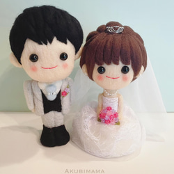 aki7129さん専用　2点　ドールチャーム　ハンドメイド　ウェディングドール aki7129さん専用 2点 ドールチャーム ハンドメイド ウェディング
