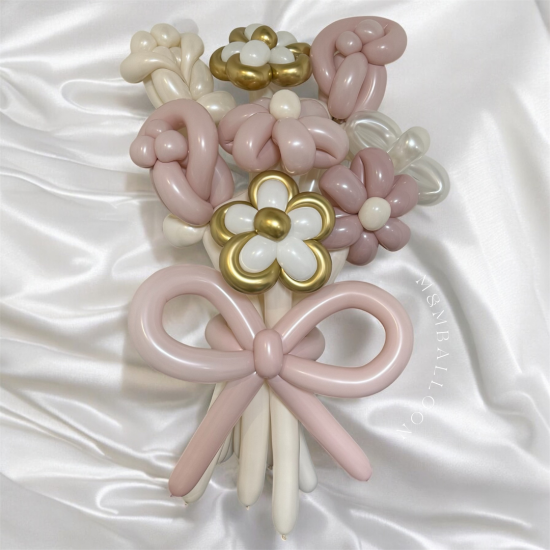 MIXフラワーバルーンブーケ【ローズ ＆デイジー】バルーンギフト バルーン花束 誕生日プレゼント