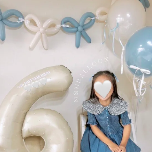 バルーンリボンガーランド【5連】バルーンギフト バルーン花束 誕生日プレゼント