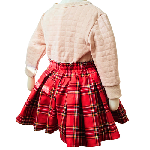 キュロット タータンチェック 赤 ベビー キッズ クリスマス プレゼント