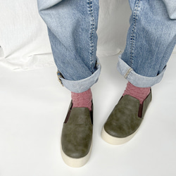 非常適合日常穿著。寬鬆側邊鬆緊帶懶人鞋 3452 第6張的照片