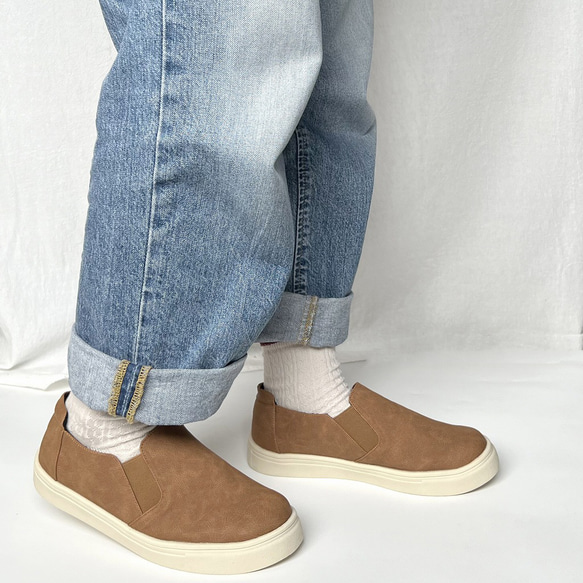 非常適合日常穿著。寬鬆側邊鬆緊帶懶人鞋 3452 第10張的照片