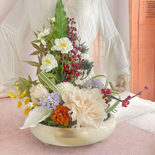 光触媒 和モダン フラワーアレンジメント 和風 和の花 和室飾り