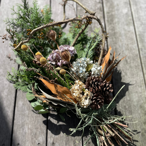 ナチュラルスワッグ ナチュラルスワッグ 50cm スワッグ natur 通販 18437340｜Creema(クリーマ)