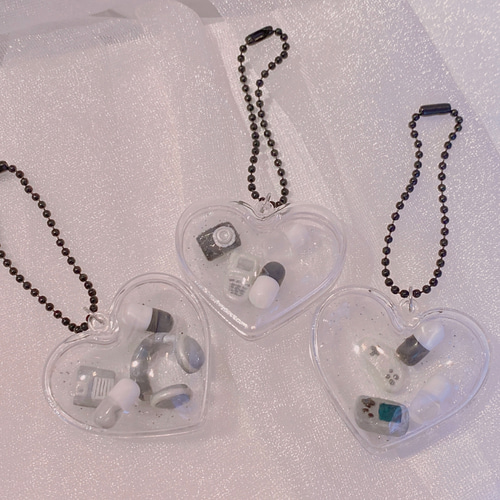 思い出ハートカプセル3種 キーホルダー テートリヒェスギフト 通販