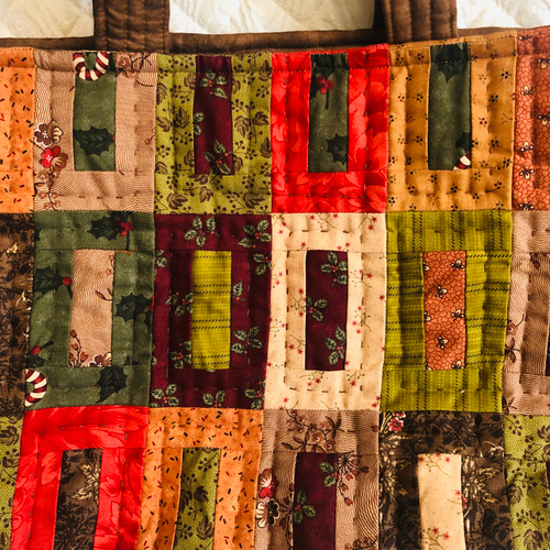 パッチワークキルトバッグ 2 トートバッグ EmmaMai 通販 18437437