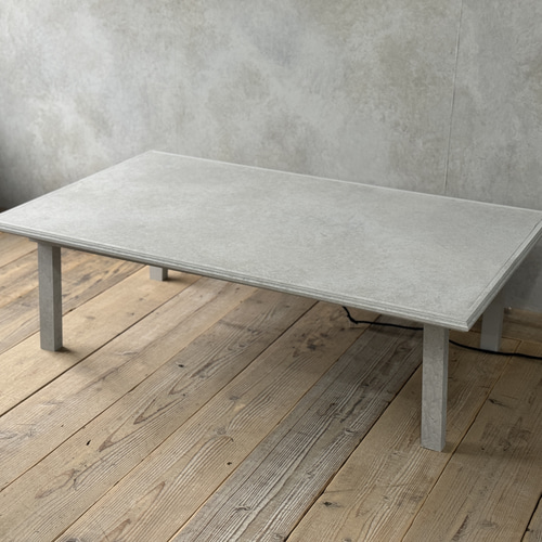 セミオーダー可能】コンクリートテーブル こたつ アンティーク ロー