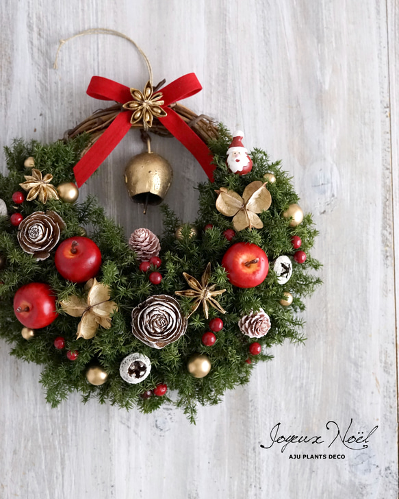 20.クリスマスリース クリスマス】 ゼットアンドケイ（Z＆K） Hフルリールワイヤータイ ZX