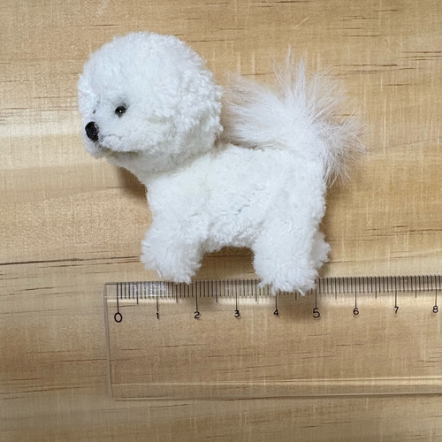 モールドール ビションフリーゼ モールアート モール人形 リアル 犬