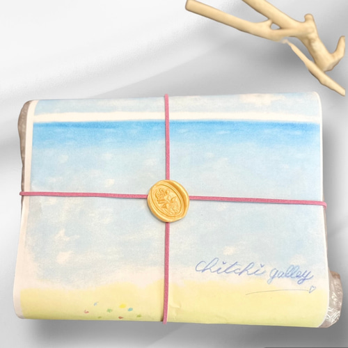 シーグラスアート no.26 幸せな時間 インテリア雑貨 アート プチギフト