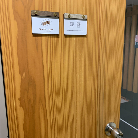 マグネットでくっつく_席次表や置き配指示にも使用できる「ネームプレート」　 11枚目の画像