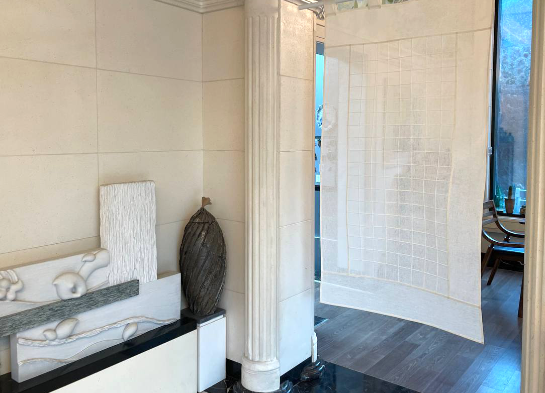 自然の感性 麻布のれんカーテン - 韓国職物工芸