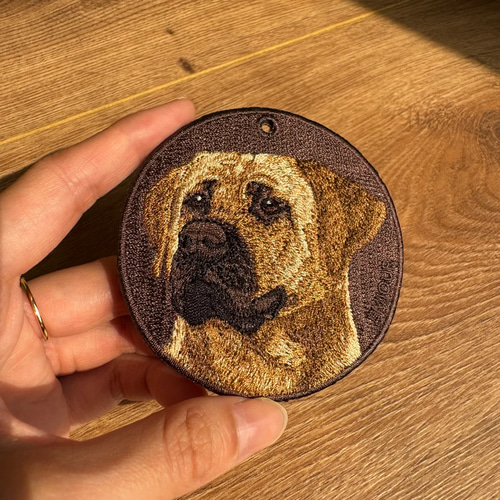 キーホルダー 刺繍 土佐犬 土佐闘犬 四国犬 犬 キーチェーン