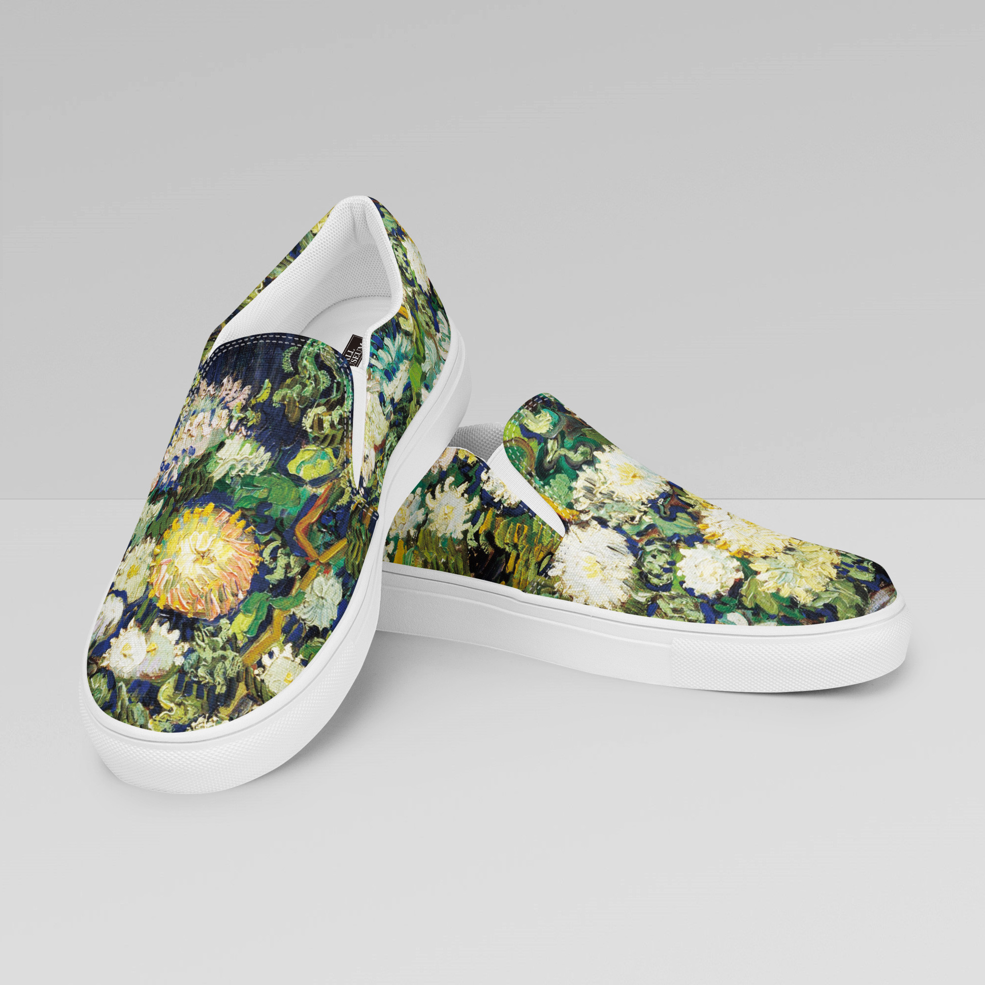 【フィンセント・ファン・ゴッホ】～ 花瓶の菊と野の花々～　絵画スニーカー/スリッポンシューズ（ユニセックス）