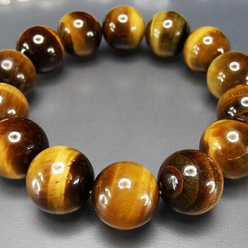 【大玉シリーズ】タイガーアイ 20mm粒　内径16cm 大玉シリーズ】タイガーアイ 20mm粒 内径16cm ブレスレット・バングル