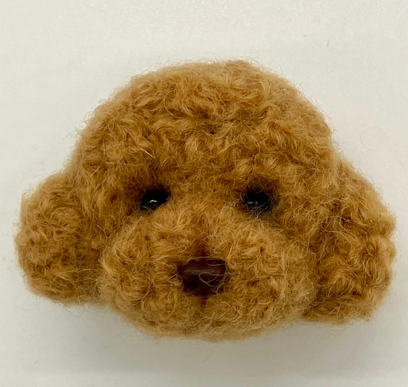 ❤️新作❤️ ♡いつも一緒だね♡ 羊毛フェルトのトイプードルブローチ  