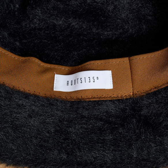 防紫外線/可調式尺寸生態皮草保暖漁夫帽/黑色 245-11-205 [除臭] 第14張的照片