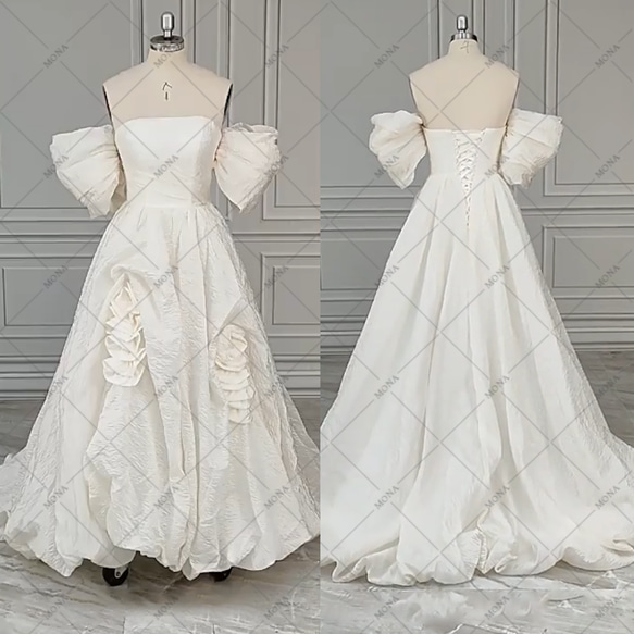 シンプル 着痩せ ウェディングドレス イブニングドレス パーディ演奏会  