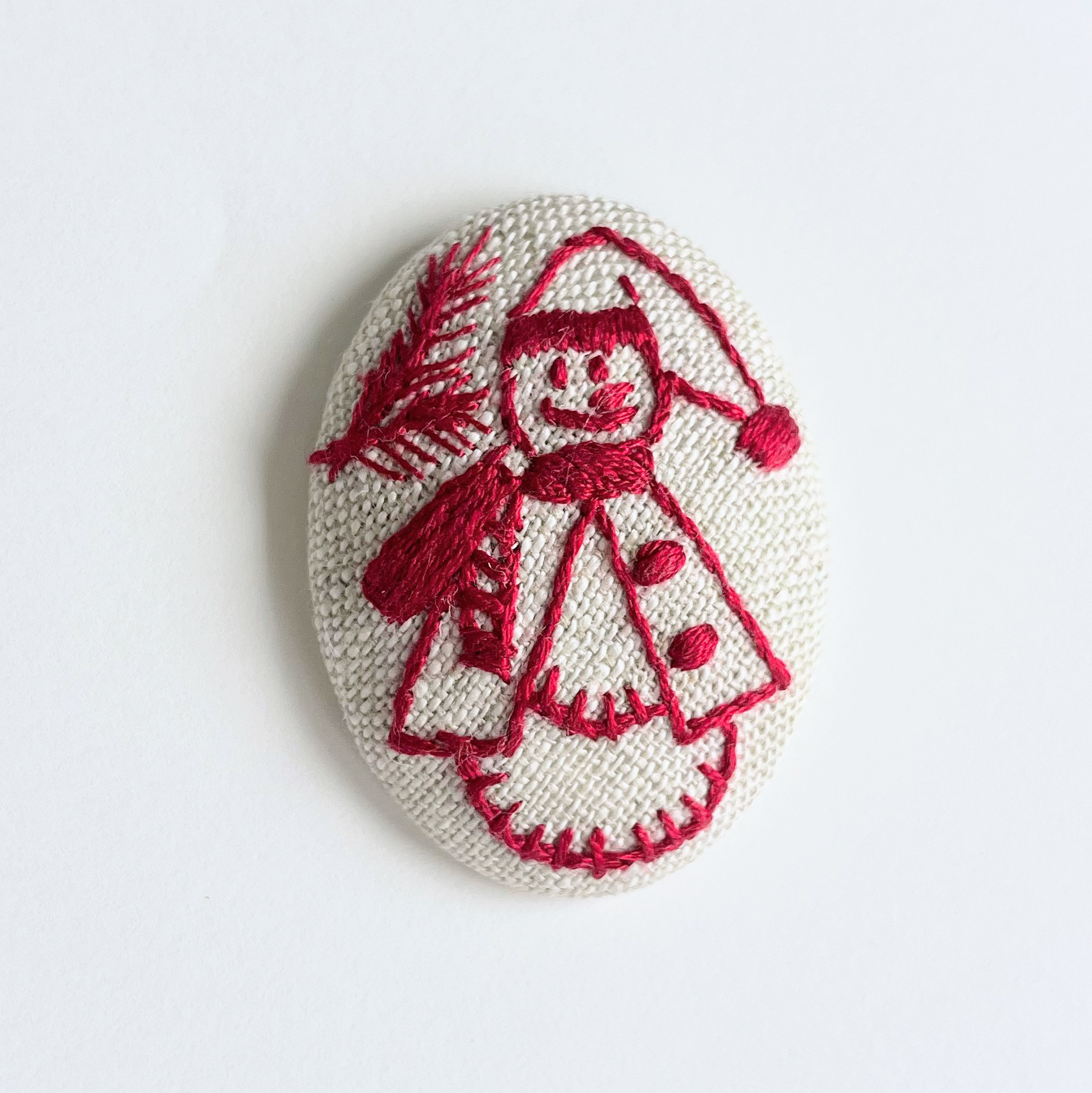 クリスマスの刺繍ブローチ【christmas】#313