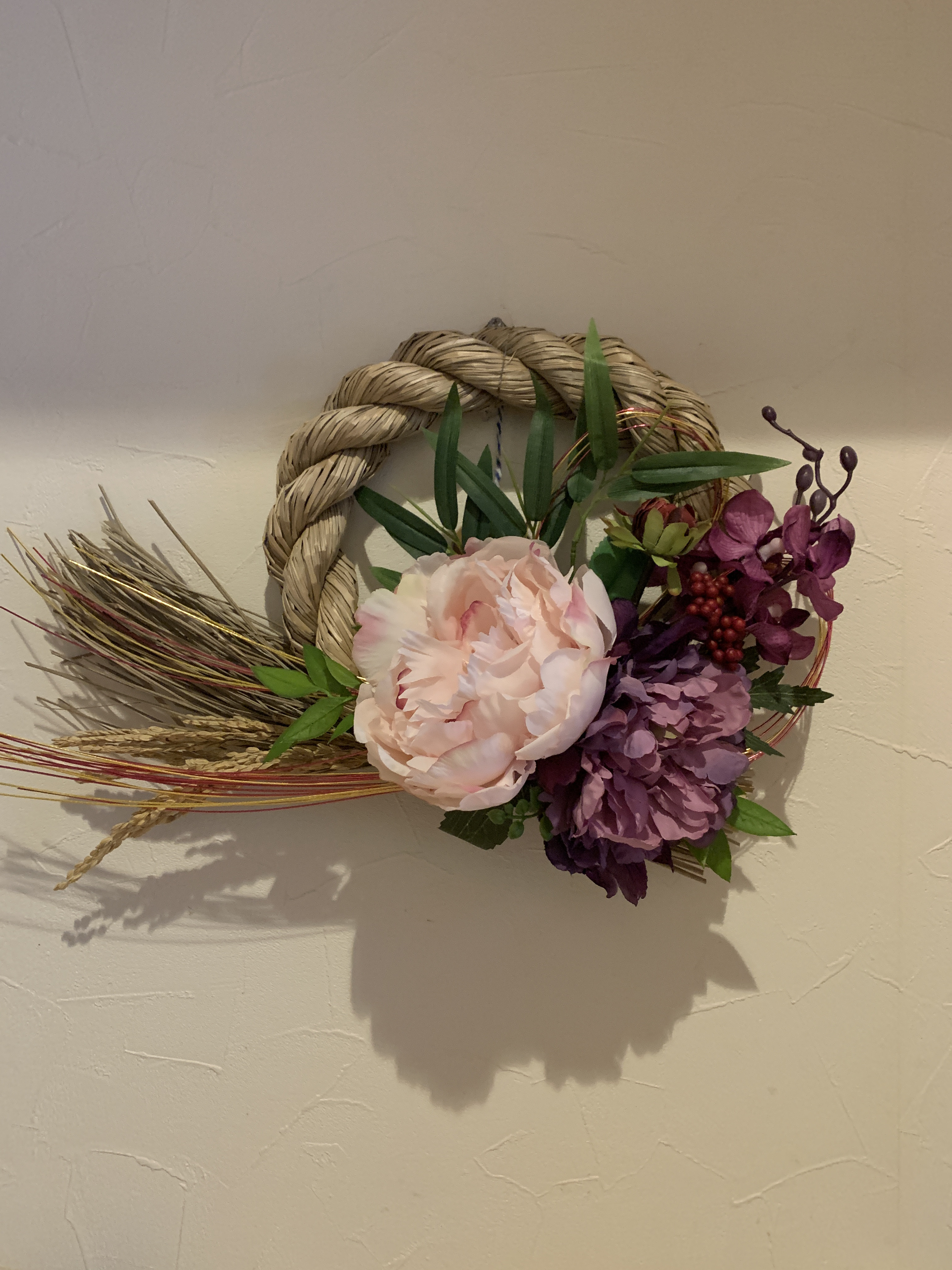 【誰にもまけないシリーズ】シャクヤクと蘭のしめ縄