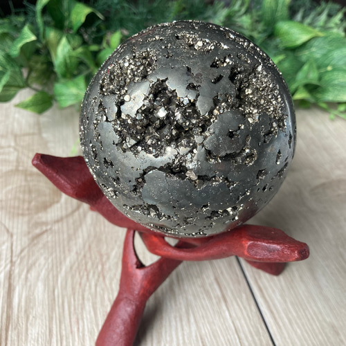 大地が産んだ神秘の原石/パイライト大玉スフィア/パワーストーン