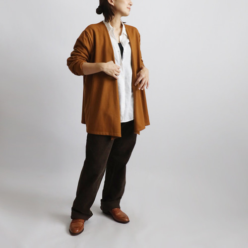 ◆ヌキテパ◆定価35,000円◆涼しいコットン100%◆キャメル◆カーディガン martinique(マルティニーク)｜ESSENTIAL カーディガン