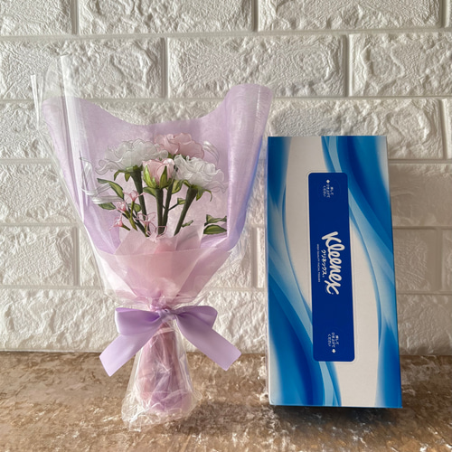 ミニ薔薇の花束 〜薔薇～ ディップフラワー アメリカンフラワー 3本