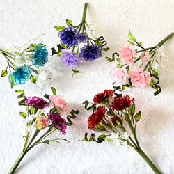 アメリカンフラワー 夏の花 ハイビスカスの造花 ～ディップアート