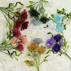 アメリカンフラワー（バラ、レースフラワー）ディップフラワー 薔薇のオーダー(大サイズ)☆ディップフラワー☆アメリカン