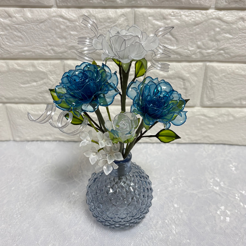 ミニ薔薇の花束 〜薔薇～ ディップフラワー アメリカンフラワー 3本