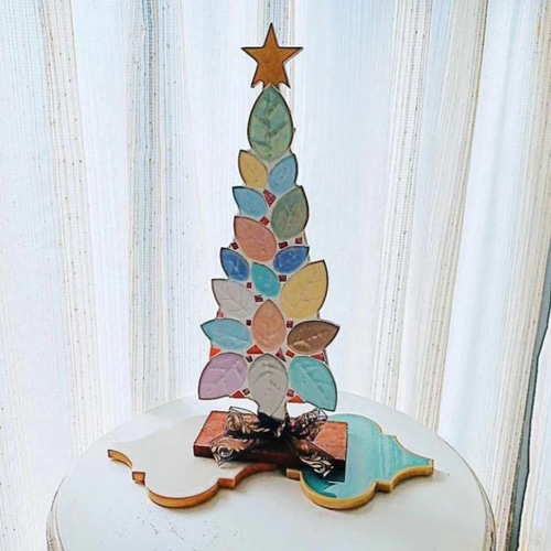 モザイクリーフタイルのリバーシブル クリスマスツリー その他