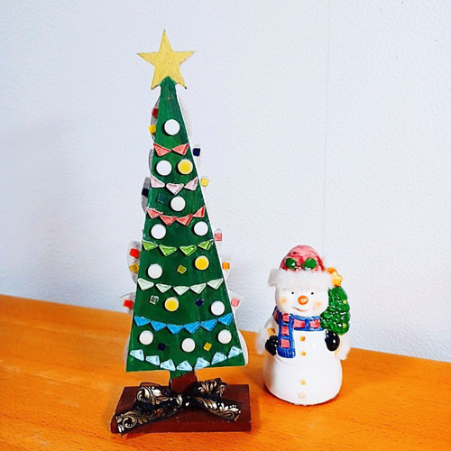 モザイクリーフタイルのリバーシブル クリスマスツリー その他