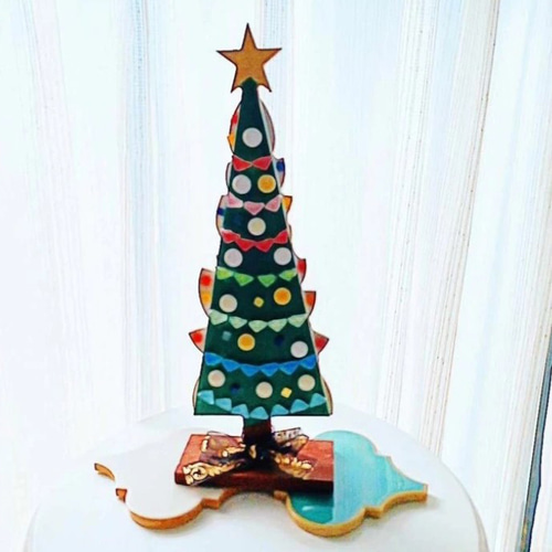 モザイクリーフタイルのリバーシブル クリスマスツリー その他